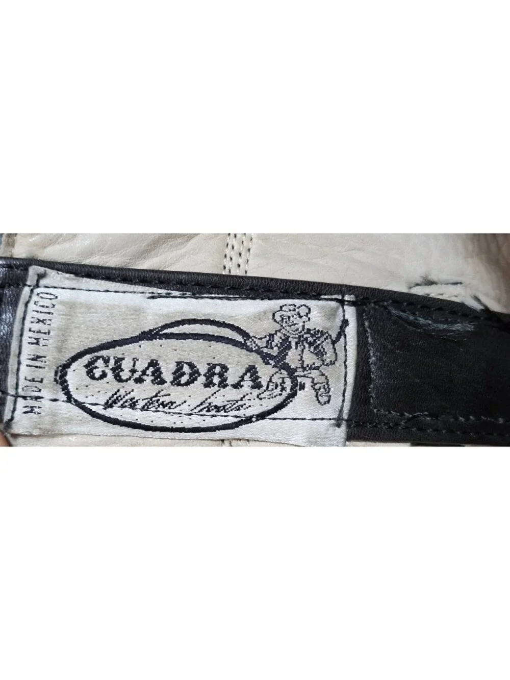 Cuadra Black Leather Western Cowboy Boots Men's Approx US 12 D Mexico Pull On